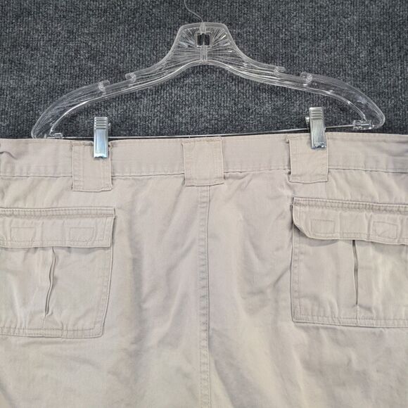 Wrangler Timber Creek Mens Cargo Shorts Tan Size 44 Pockets Cotton - Picture 8 of 14